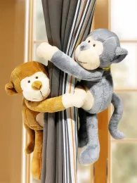 Accessories 2pcs New Monkey Animals Curtain Strape Holder Hooks Tie Backs Children Room Decoration Accessories Holdback Curtain Straps