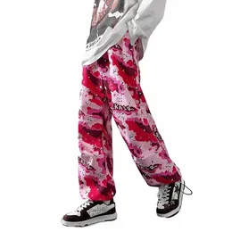 Kapments Y2k Camo Harajuku Baggy Jogginghose Overalls Koreanische Fis Gerade Jogger Hosen Männer Japanische Streetwear Cargo Hosen u3gx #