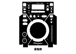 ملصقات النوافذ Pioneer CDJ-400 Disc Discon Discling Panel Film Film Colorfulable