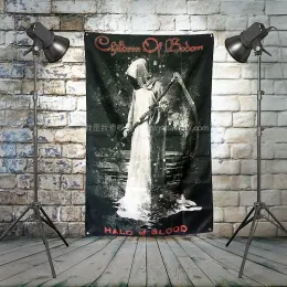 Accessories "CHILDREN OF BODOM" HD Music Poster Tapestry Pop Band Banner Four Holes Flag Mural Hanging Painting Bar Cafe Home Decor