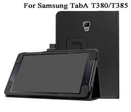 PU skórzana okładka do Samsung Galaxy Tab A 80 2017 T380 T385 SMT385 Tablet Stand Case Folio5874404