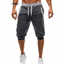 Summer Men Casual Sweatpants Shorts 1/2 byxor korta klädkläder Bodybuilding Men Shorts Soft Cott Byxor Shorts XXXL X6OE#