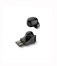 X11 Bluetooth Wireless Mini Headset V41 Stereo Sports Earuds inear med magnetisk USB -laddare för smartphone2181114