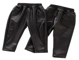 Leather Pants For Boys Solid Color Girls Trousers Mid Wiat Children039s Spring Autumn Toddler Clothes Girl 2105286084389