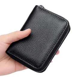 Detents Cards Holders PU Business Bank Credit Bus ID Card Holder Cover Coin Pouch Anti Demagnetization Wallets Bag Organizer