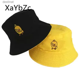 Wide Brim Hats Bucket Hats Summer Sun Reversible Duck Bucket Hat for Men Cotton Bob Sad Boys Panama Fold Girls Beach Travel Outdoor Fisherman Cap C24326