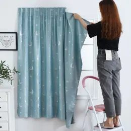 Curtains Punch Free Blackout Window Curtains Cost Saving Drapes Adjustable SelfAdhesive Thermal Insulated Wall Shades Give Ropes & Strap