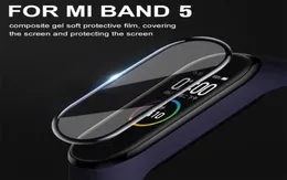 3D Pridged Glass for Xiaomi Mi Band 5 Glass Glass Miband 5 Full Curved Edge Scratcherstantant for Xiomi Mi Band5 Film2862534