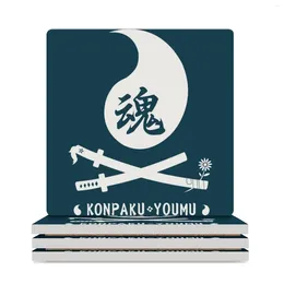 Bordmattor YouMu Ceramic Coasters (Square) Cup Holder Animal for Coffee Cups Original