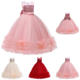 Bellezza Rosa Rosso Champagne Gioiello Abiti da spettacolo per ragazze Abiti da cerimonia per ragazze Abiti da compleanno/festa per ragazze Ragazze per tutti i giorni Gonne Abbigliamento per bambini SZ 2-10 D326165