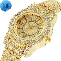 Popularny klasyczny zegarek Full Diamonds gwiazdy Wodoodporne kwarcowe zegarki dla Watch Fashion Moissanite Watch