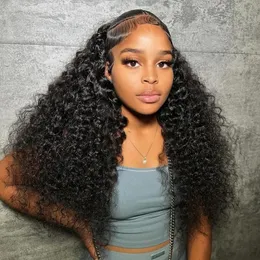 Glueless Wig 5x5 HD Lace Closure Wigs Wave Deep Human Hair Bleached Bleached 6x5 Lace Pront Bony بدون Glue Precut Lace