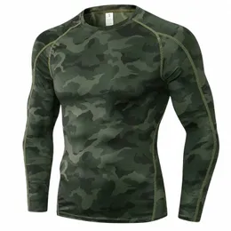 OEM/OEM Men Pro Tight LG Sleeve Fitn Sports Running Training Casual T-Shirt C7KY#