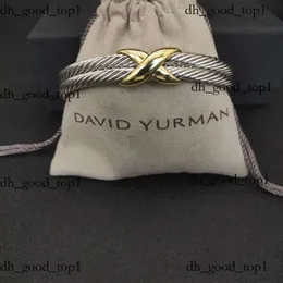 DY Desginer David Yurma Jóias Pulseira de Qualidade Superior Simples e Elegante Popular Corda Torcida Moda Anel David Pulseira Punk Jóias Banda Moda David 651