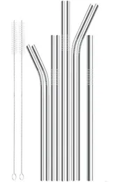 Düz paslanmaz çelik saman 6mm 8mm 12mm içme pipetleri 7quot 85695615 seviyesi yeniden kullanılabilir metal partisi bar1897849