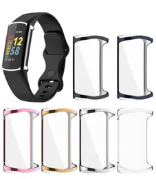 För Fitbit Charge 5 Case TPU Silicone Protective Clear Case Cover Shell för Fitbit Charge5 Smart Watch Band Accessories24444112