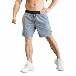 Summer Running Shorts Gym Wear Fitn Workout Shorts Men Sport Short Pants Tennis Basketball Soccer Training Zip Pocket Shorts G53N#