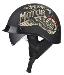 Voss Retro Motorcycle Helmets Moto Helmet ScooterヴィンテージハーフフェイスバイカーモーターバイククラッシュCasco Moto Mlxlxxl7308433