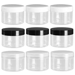 Jars 20pcs 120ml Jarra de animais de estimação transparente frascos de armazenamento vazio para biscoitos de doces seco alimentos de frutas recipientes cosméticos Creme de rosto panela