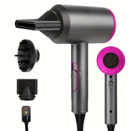 1800W Professional Dryer with Diffuser Ionic Conditioning - Powerful, Fast Hairdryer Blow Dryer, AC Motor Heat Hot and Cold Wind Constant Temperature Care