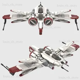 Blocks MOC Arc-170 Star Fighter AssemblethMoc V-Wing Reconnaissance Aircraft Super Aircraft Star Fighter Block Reflled Gift Toy T240325