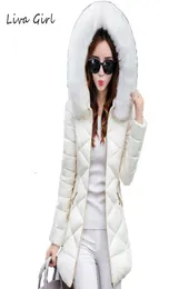 Wholeliva Girl Winter Gacket Women 2017 New Park Long Female Jacket Coath While Quality Warm Women039S Winter Coat8907004