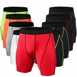 Homens Musculação Shorts Quick Dry Fitn Workout Masculino Elastic Compri Calças Skinny Leggins Sportswear Running Shorts J1nT #