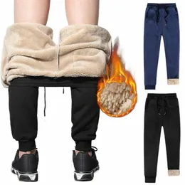 2022 Herren Winterhose Dicke warme Sweats Thermogefütterte Jogger Fleecehose Große Hose Männlich Plus Size Reißverschlusstasche Arbeit 4XL Schwarz 808j #