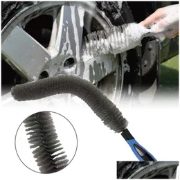 Escova de limpeza de carro kits de lavagem 60cm escovas de pneus ferramenta de limpeza roda pneu grade aro do motor limpa ferramentas entrega gota automóveis mot ot1il