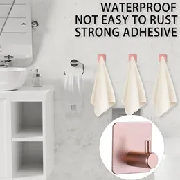 Krokar av hög kvalitet väggkrok handduk hållbar för hem badrum kök lagring tung självhäftande innehavare