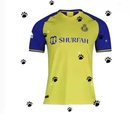 22-23 Saudiska al-Nassr FC Stadium Hem/Gäst Kort ärm nr.7 Ronaldo Football Shirt Vuxna barnkläder