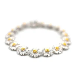 Chain Ins Star نفس GD 925 Sterling Sier Daisy Bracelet المضاد للحرب العالي بالهيب هوب الاتجاه القلادة زوجين الإكسسوارات تسليم otnxe