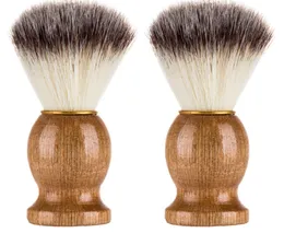 Badger Saç Men039s Tıraş Fırçası Berber Salon Erkekler Yüz Sakal Temizlik Aleti Yüksek Kalite Pro Tıraş Aracı Jimır Fırçaları FR9922852