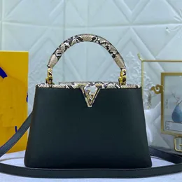 Letra Logo tote bag bolsa Serpentine Totes carteira Flip cover abrindo e fechando Exibe o logotipo dentro da embalagem bolsa de grife crossbody em bolsas de ombro para mulheres