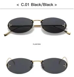 Fashion designer sunglasses for both men and women simple cool metal rimless glasses provide temperament pimiento of physical nose absolute and recognize people