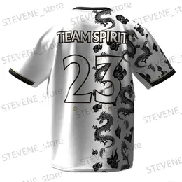 Herren T-Shirts Herren T-Shirt Team Spirit Trikots Kollektion The World 12 Game Player Uniform Kleidung Tops Herren Tops Druck T-Shirts Fans Ts T240325