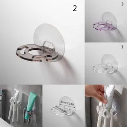 New NEW Self-Adhesive Wall Mount Toothpaste Dispenser Toothbrush Storage Squeezer Shaver Holder Bathroom Shees Accessories