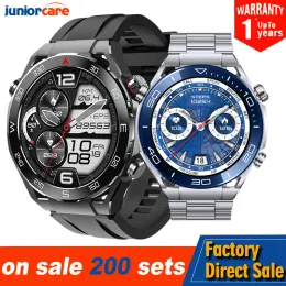 Watches HW5 Max Smart Watch Men 1.52 '' Highdefinition Bluetooth Call NFC Heart Rate Siri Sport Luxury Menwatch with 3 أحزمة