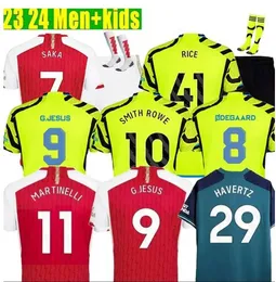 23 24 Arsen gunner soccer jerseys MARTINELLI SMITH ROWE SAKA 2023 PEPE ODEGAARD Nketiah G.JESUS FABIO VIEIRA ZINCHENKO jersey football shirt Men kids