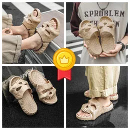 GAI shoes cotton feel thick soled sandals men's breathability cool fashionable skeleton Skull Head designer Personalized bigsize Punk ventilate cool boy 2024