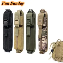 Väskor 2st Tactical Shoulder Strap Sundries Väskor Ryggsäck Tillbehör Pack Key Ficklamp Pouch Molle Outdoor Camping EDC Kits Tools Bag