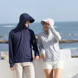 Flash Shipment of Sunscreen Couples in 2024, New Summer Skin Clothes Men Women, Hooded Jackets for Sun Protection, Windbreaker, Banana, and the Same Live