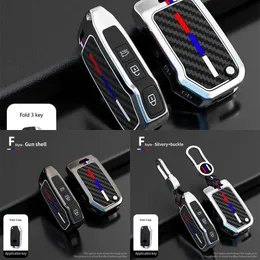 Update Zinc Alloy Car Flip Key Case Cover Shell Fob For KIA Rio 3 Ceed Cerato Sorento K3 K4 K5 Sportage R GT Stinger Forte Keychains