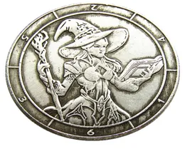 Typ 183 Hobo Morgan Dollar Handwerk Schädel Zombie Skelett handgeschnitzt Kreative Kopie Münzen Messing Ornamente Heimdekoration Zubehör7277977