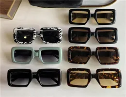 0783 Nya populära solglasögon kvinnor 0783s Big Square Frame Goggles Men Mixed Color Frame Top Quality UV 400 Ection Match High Qualit8558937