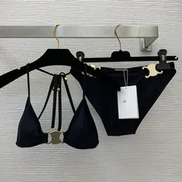 2024 donna nero lettera Ce designer bikini costume da bagno di lusso per le donne due pezzi designer bikini perizoma coprire, serbatoio costumi da bagno