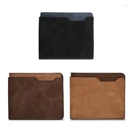 Wallets Frosted Wallet Leather ID-Card Holder Card Case Clutch Bag Purse