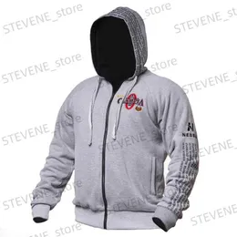 Hoodies Men Sweatshirts 2023 New Olympia Men Gyms Hoodies Gyms Litness Bodness Sweatshirt Pullover Sportswear Male Male Screety Clothing T240326