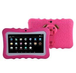 Crianças tablet pc 7quot quad core android 44 presente de natal a33 google player wifi grande alto-falante capa protetora 8ga496299995