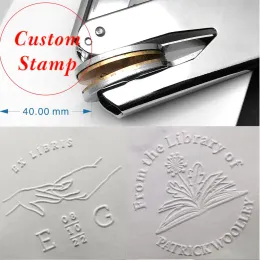 Craft From the library of embosser, Custom Embosser Stamp,Book Embosser,Library Stamp, Monogram Embosser Stamp